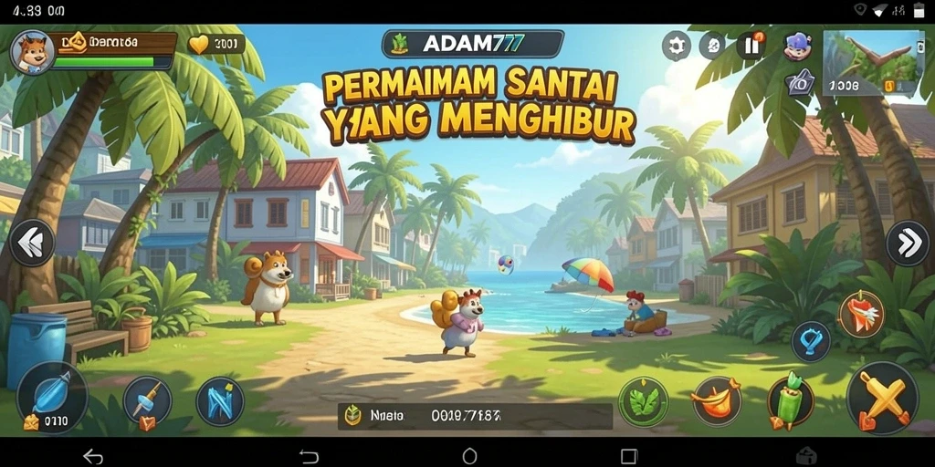 Screenshot gameplay ADAM77 menampilkan keseruan permainan Casual.