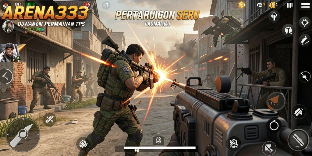 Gameplay seru dan penuh aksi di ARENA333.