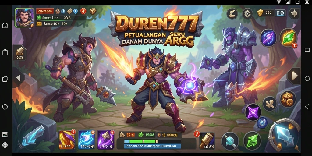 Tampilan permainan DUREN777 yang seru dan penuh aksi dalam dunia ARPG.