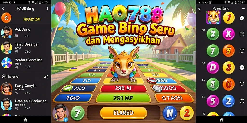 Tampilan gameplay HAO788 menampilkan keseruan permainan Bingo yang interaktif.