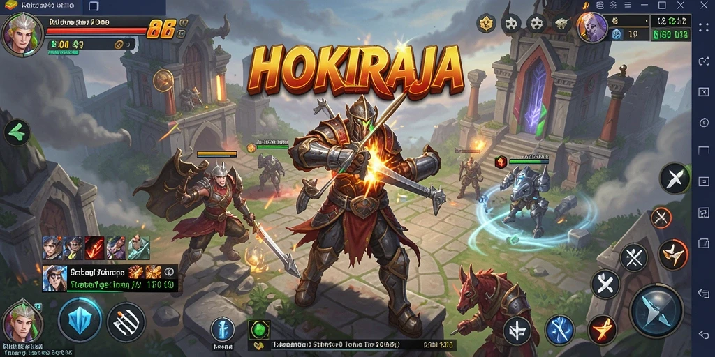 Tampilan screenshot dari gameplay HOKIRAJA yang menegangkan.