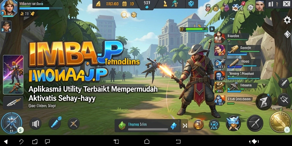 Tampilan interaktif IMBAJP yang memudahkan pengguna.
