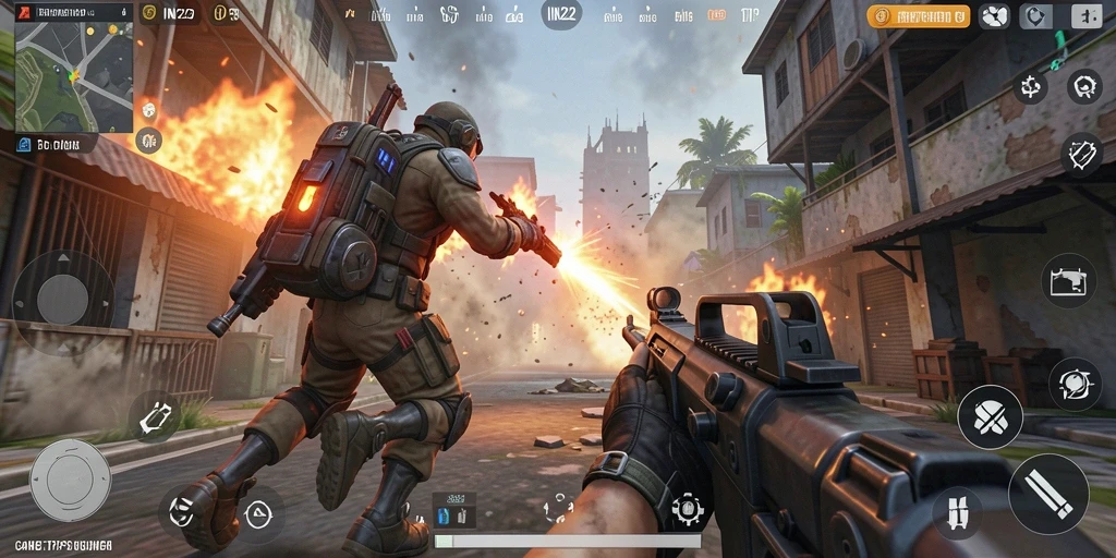 Gameplay seru dalam TPS IN22 dengan grafis menawan.