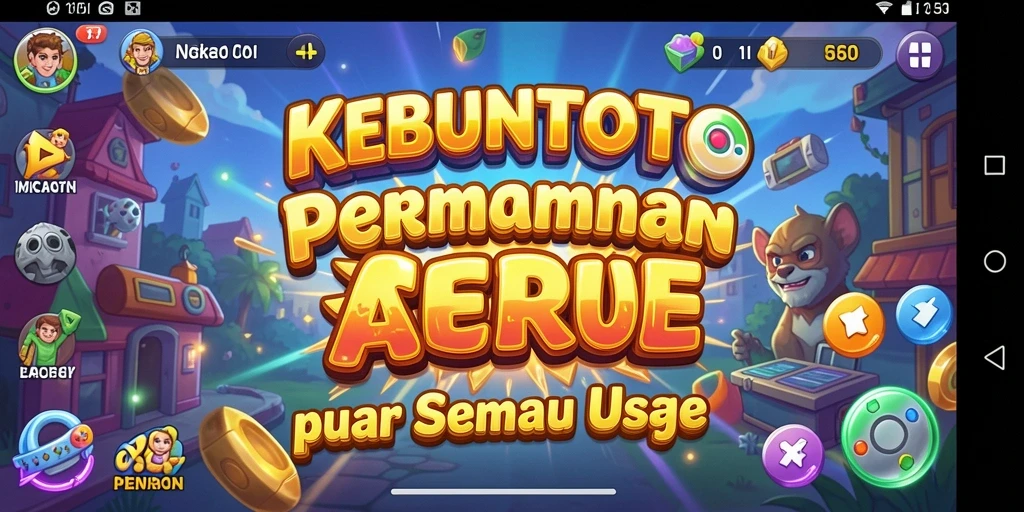 Screenshot gameplay KEBUNTOTO dengan grafis menawan dan aksi seru.