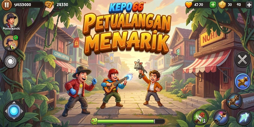Tampilan gameplay KEPO66 yang seru dan menantang setiap level.