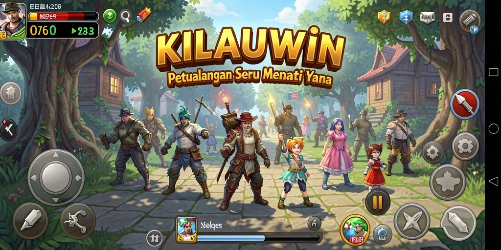 Tampilan gameplay KILAUWIN yang memukau dengan aksi petualangan.