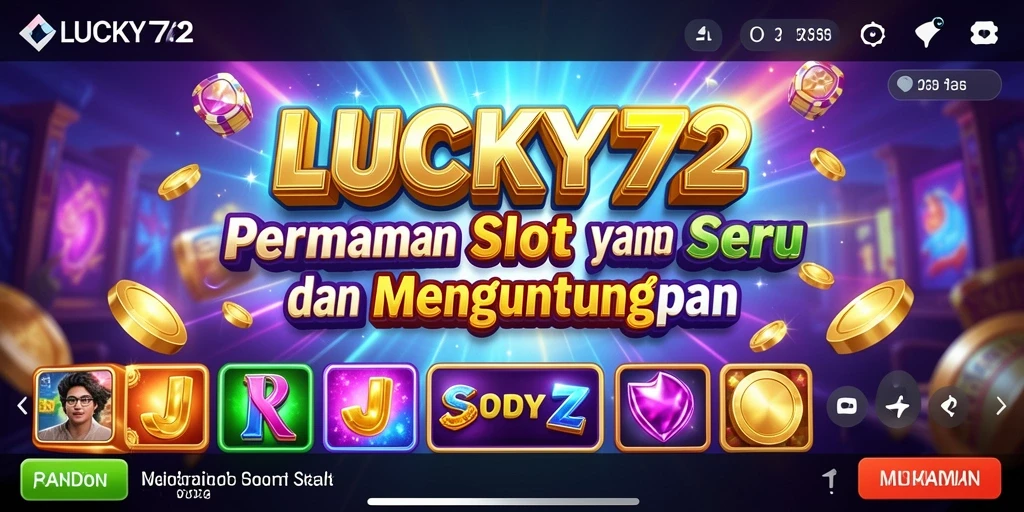 Tampilan menarik dari gameplay Slot LUCKY72 yang memukau.