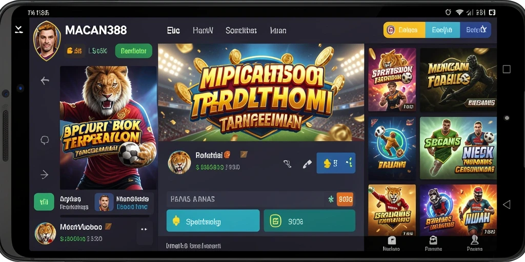Screenshot gameplay Sportsbook MACAN388 yang menarik dan interaktif.