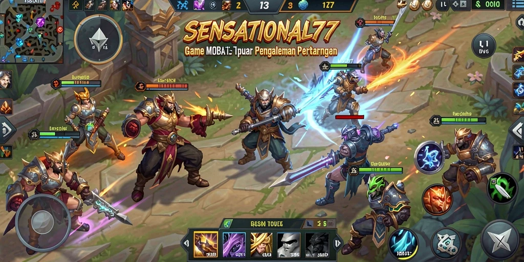 Tampilan gameplay SENSATIONAL77 yang menegangkan dan seru.