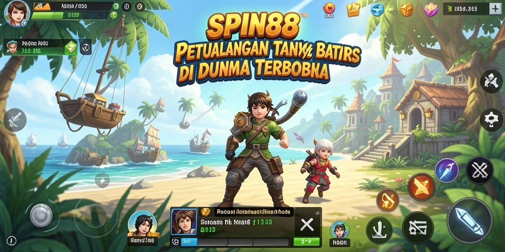 Tangkapan layar SPIN88 menampilkan petualangan epik dalam dunia terbuka.