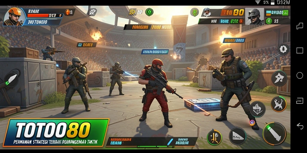 Tampilan gameplay TOTO80 yang menunjukkan strategi dan taktik mendebarkan.