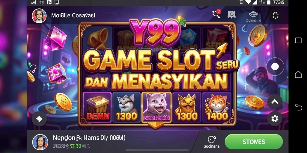 Tampilan mendebarkan saat bermain permainan Slot Y89.